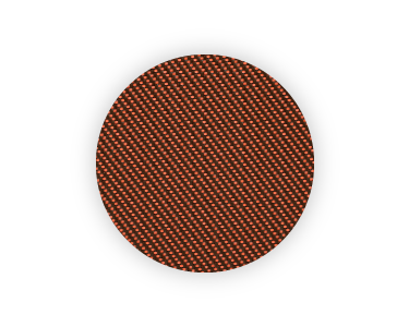 Abbildung des Dekors braun-orange von der Außenmarkise